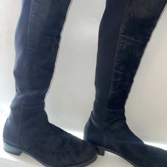 Black Stuart Weitzman 5050 boots size 8, only wore twice - Picture 5 of 8